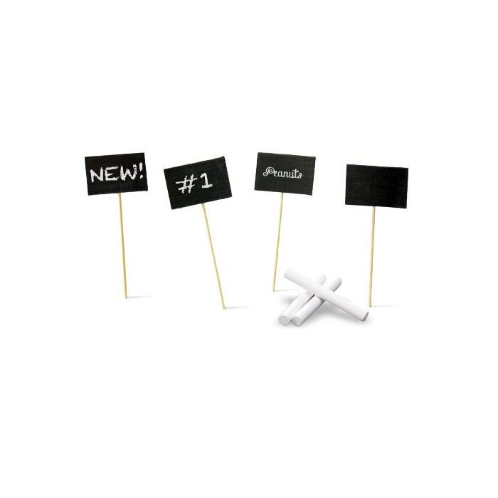 FINGERFOOD - black mini blackboard TIKON 9cm pkg. 20 pcs