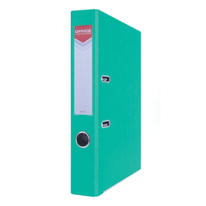 Binder OFFICE PRODUCT Officer with reinforced edge, A4/55mm, turquoise