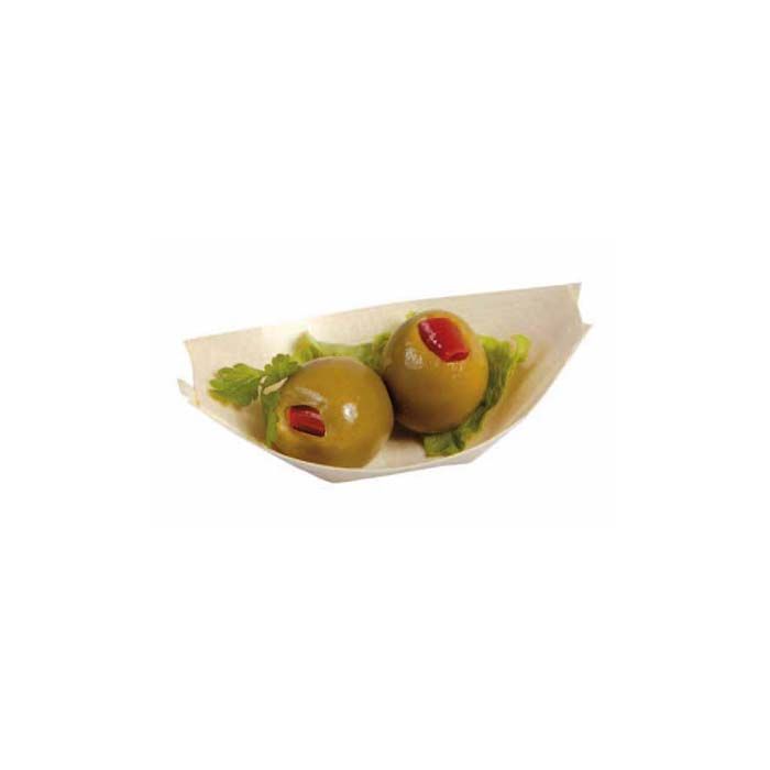 FINGERFOOD boats 20x67mm, 100pcs wooden bowl (k/8)