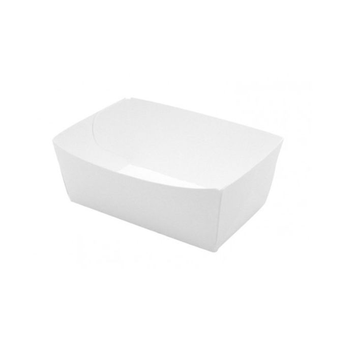 Tray white 750ml high 150x90x50mm, 250 pieces