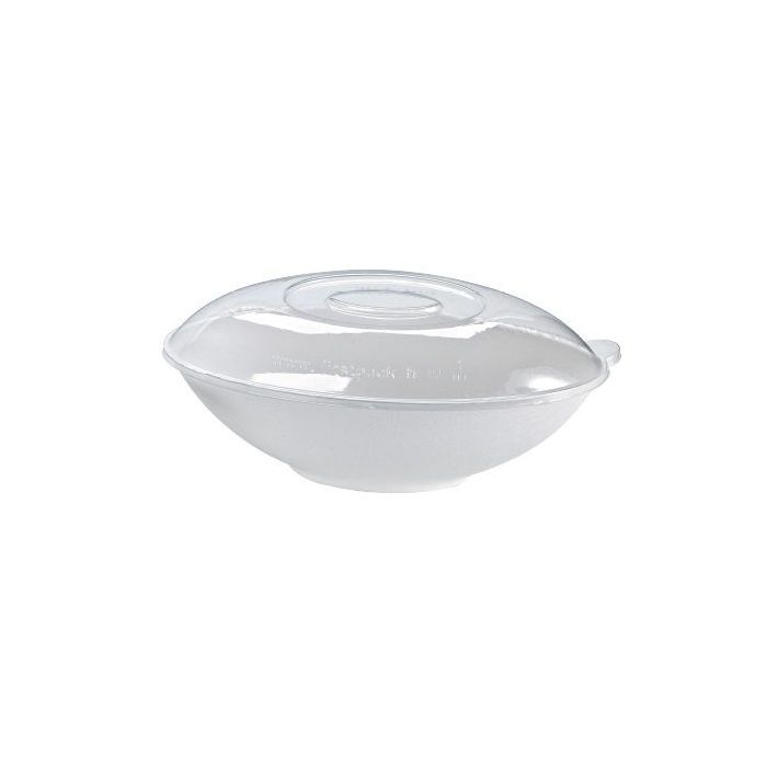 PET lid for an oval bowl 750ml, price per package 250pcs.