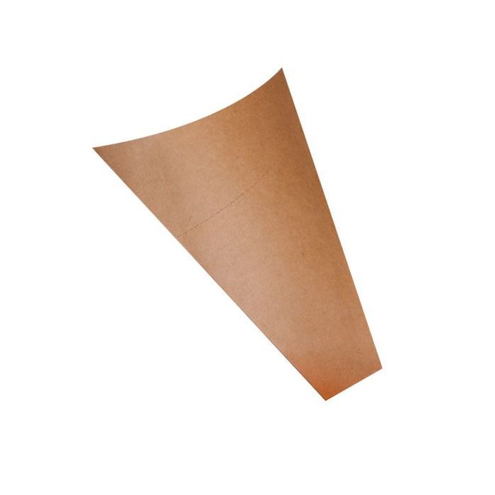 Kraft crepe cornet, pancake, lockable, 100 pieces