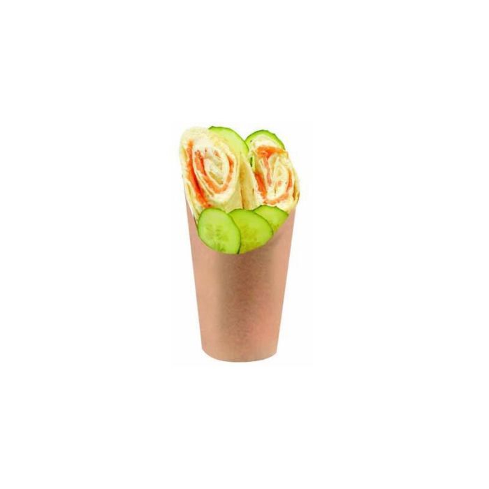 Kubek wrap/tortilla średni op.50szt. h.135mm/fi.85mm kraft (k/20)