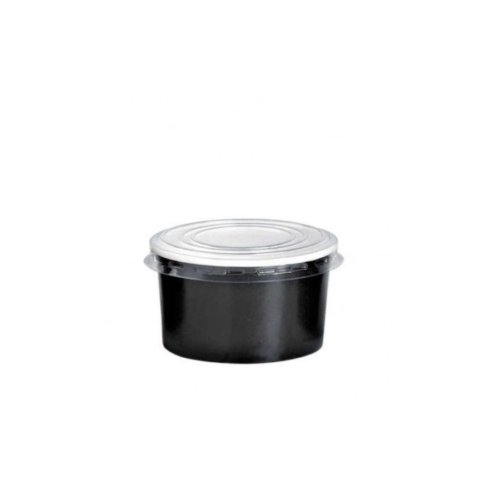 Paper cup black 270ml, diameter 95mm, pack of 50pcs.