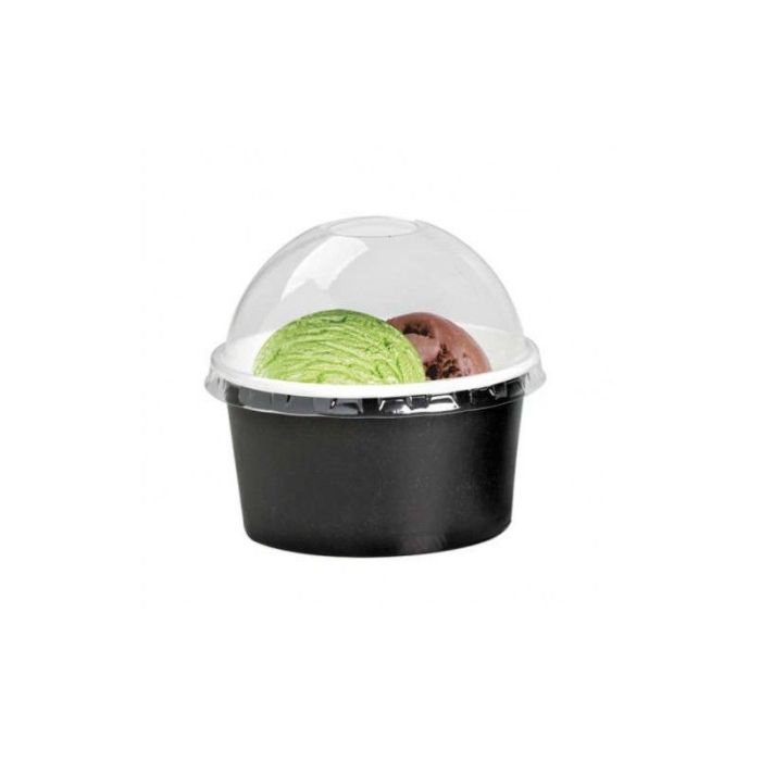 Paper cup black 270ml, diameter 95mm, pack of 50pcs.