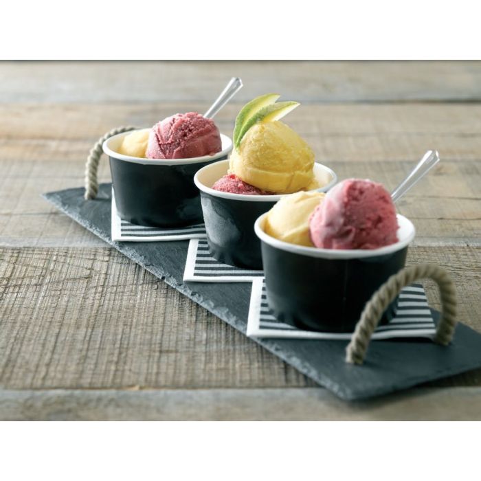 Paper cup black 270ml, diameter 95mm, pack of 50pcs.