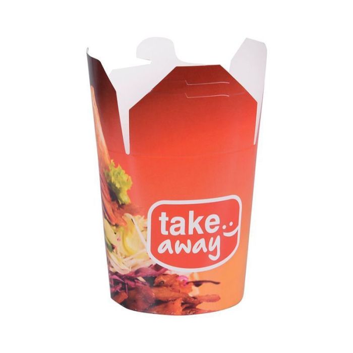 KEBAB BOX 500ml, nadruk standard TAKE AWAY, cena za opakowanie 50szt