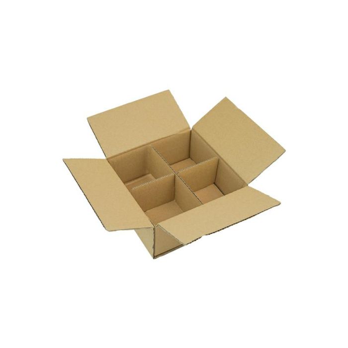 Cardboard box 175x175xH 70mm 3W op.30pcs ideal for 4 jars 235ml