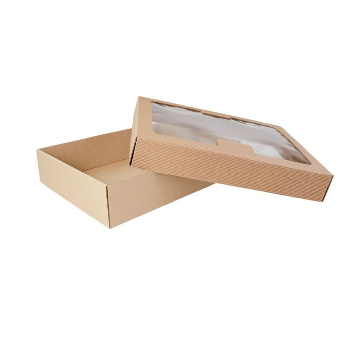Party Box premium catering box with window 315x240x70mm, op.10pcs. TnG
