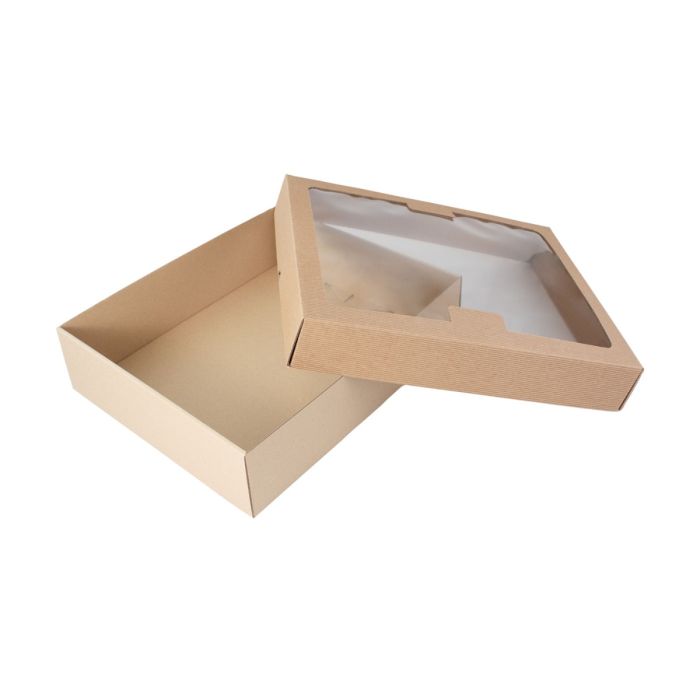Party catering box premium with window 355x300x90mm, op.10pcs. TnG