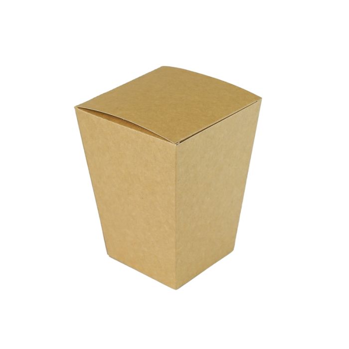 Bucket 1,3l BROWN, 100pcs chicken/popcorn with lid without print
