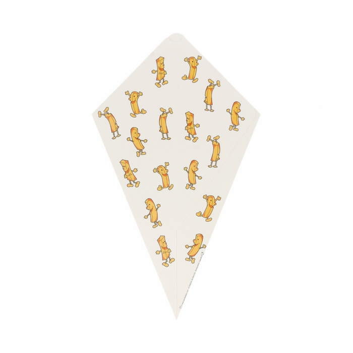 Pudełko frytki CHIPS rożek z dip 250g op.200szt., 16x27cm (k/6)