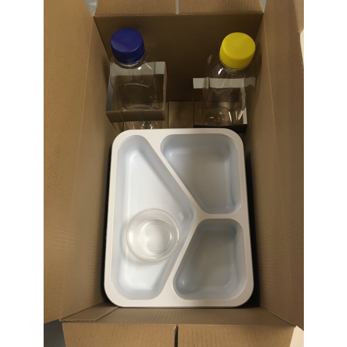 Box with holder DIETA BOX for lunch boxes + 2 bottles/cups, 325x197x195 50 pieces