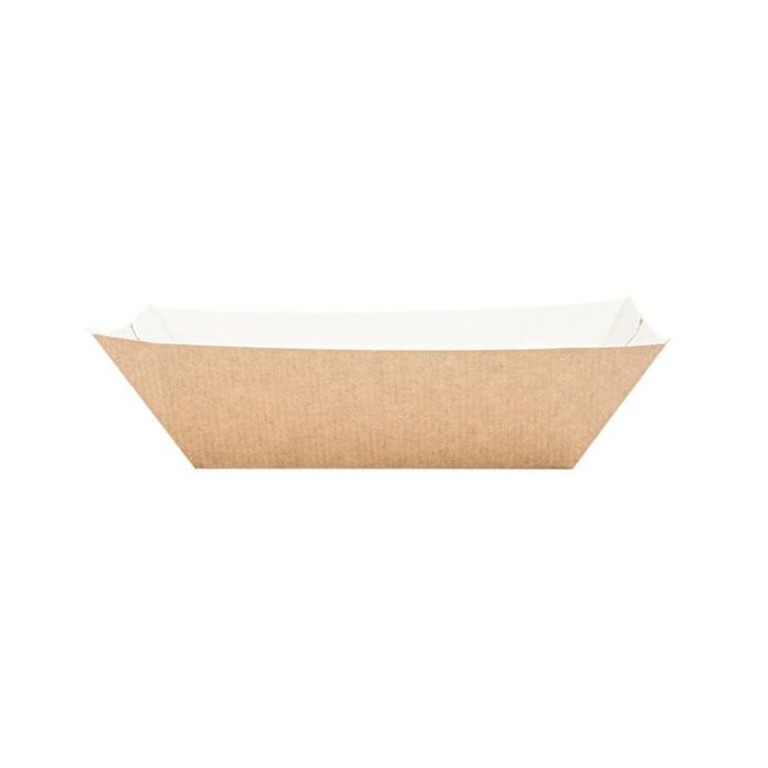 Kraft tray 10.6x7.2x5.2 960g 200pcs biodegradable (k/6) THEPACK