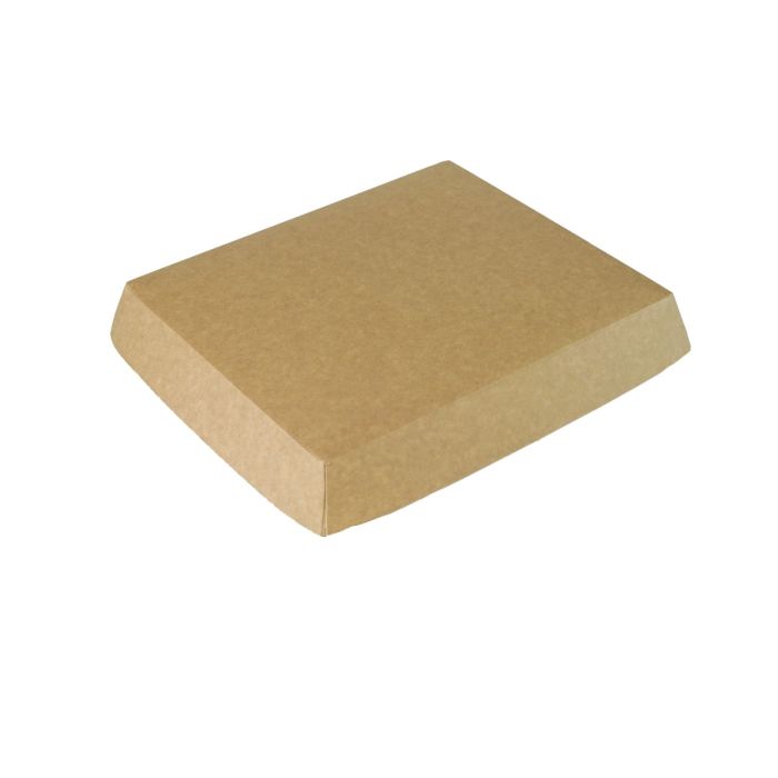 Tray brown/white, no print, 20x24 cm, 100 pieces