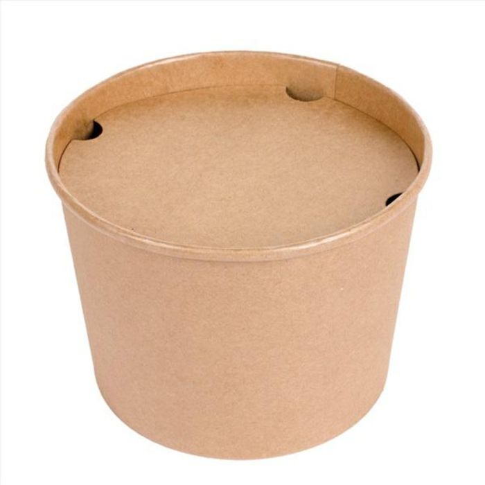 Paper bucket 4500ml op.40pcs. (k/3) kraft + lid
