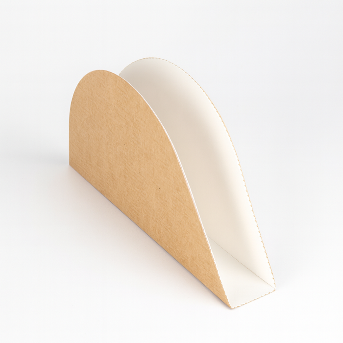 Brown taco tray 15x2x7cm, pack of 200 (k/6) THEPACK