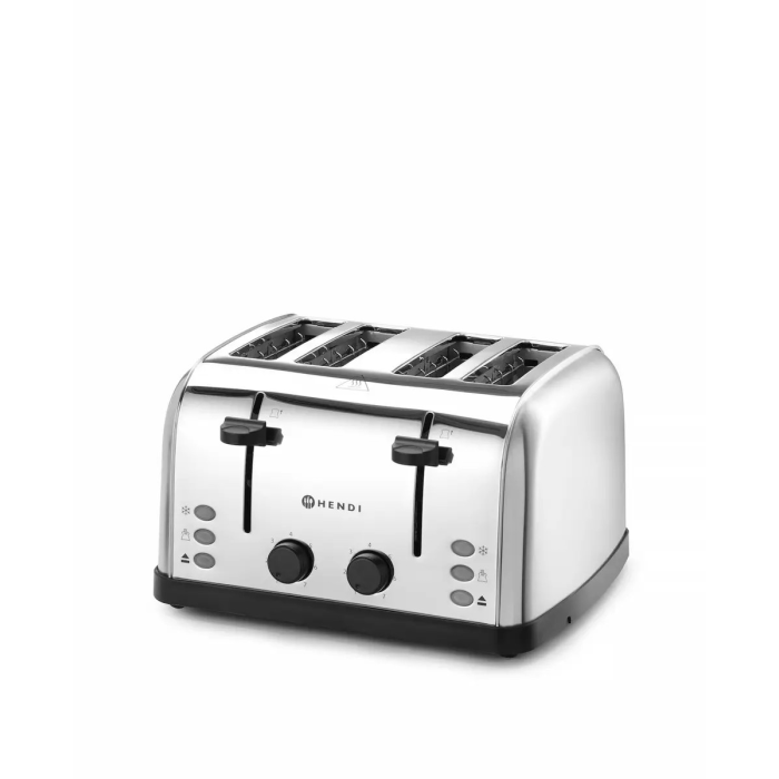 Toster na 4 tosty, 240V/1500W, 295x335x(H)180mm