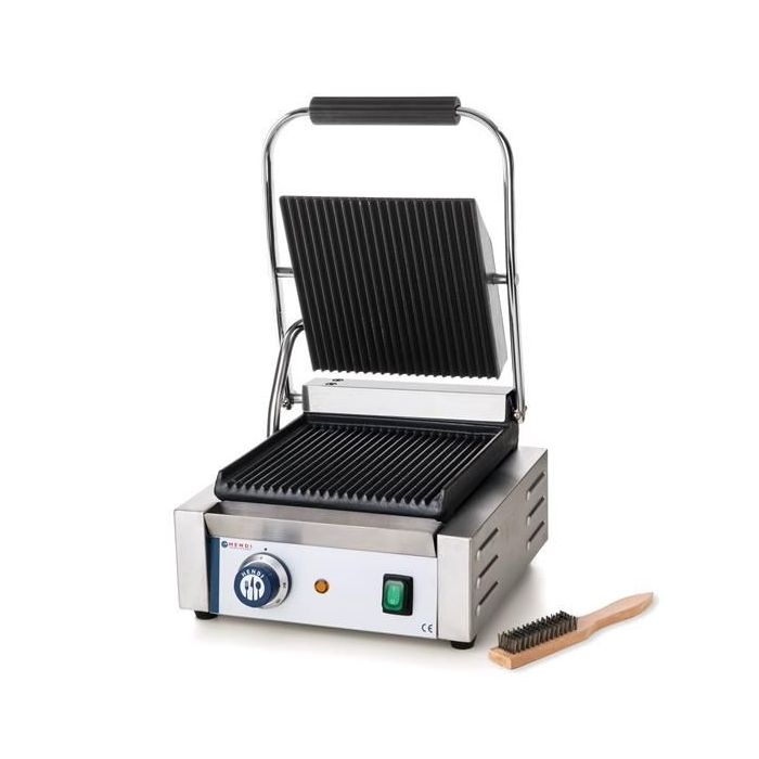 Grill kontaktowy pojedynczy - góra i dół ryflowane kod 263501