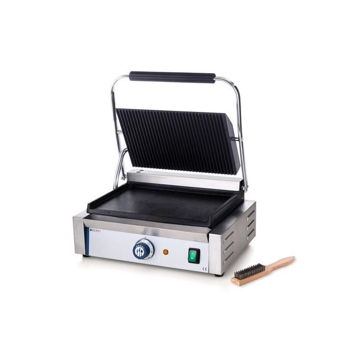 Grill kontaktowy PANINI - ryflowany-gładki  kod 263662