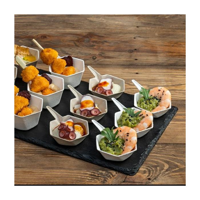 FINGERFOOD pojemnik z trzciny HEXAGON 5,5x(h)1,5mm, op.100szt (k/10)