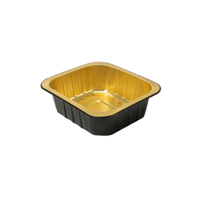 Gold rectangular aluminum mold 515ml op.50szt. (k/12) AS220515