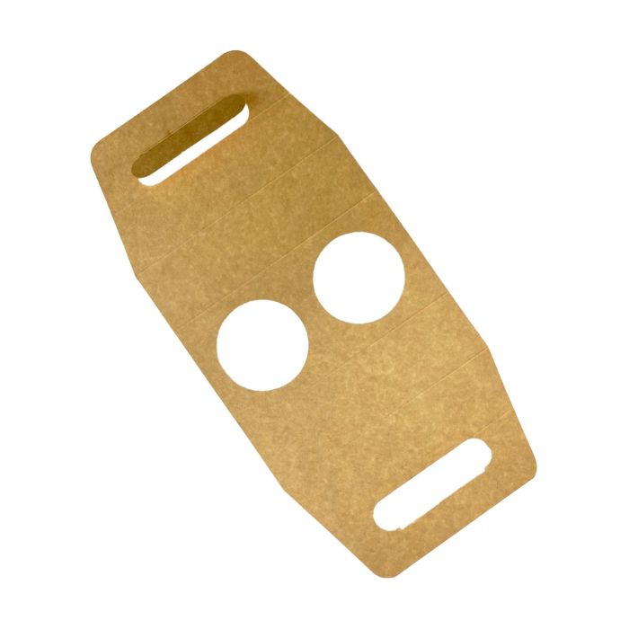 Cup holders, 200pcs, for 2 cups, brown TnG