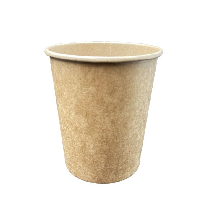 PAP/PE SW 250ml kraft cup op.100pcs. (k/24) SUP, dia.80mm, TnP