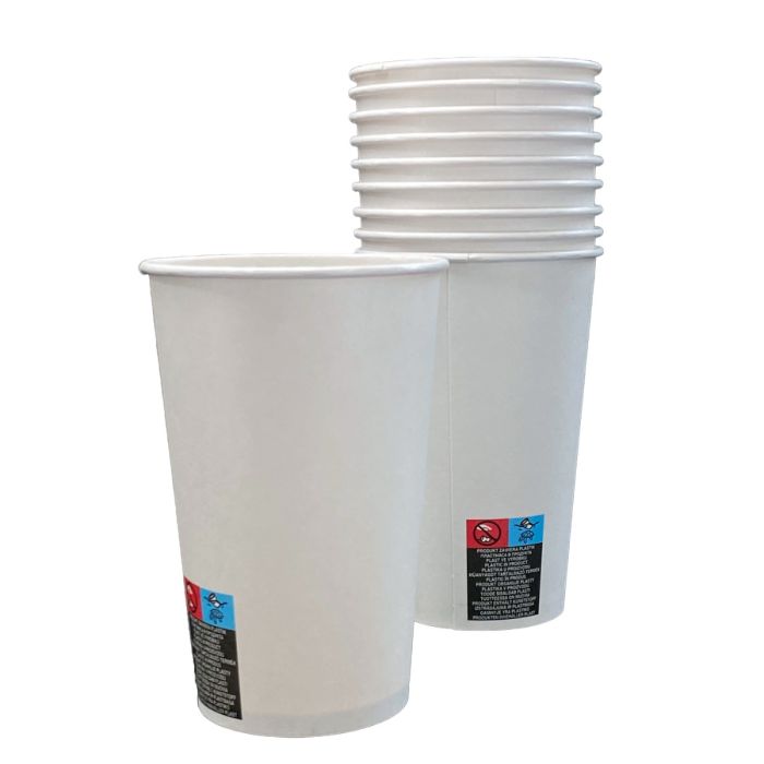PAP/PE cup SW 400ml white op.50pcs. (k/20) dia.90mm, 16oz. TnP, SUP