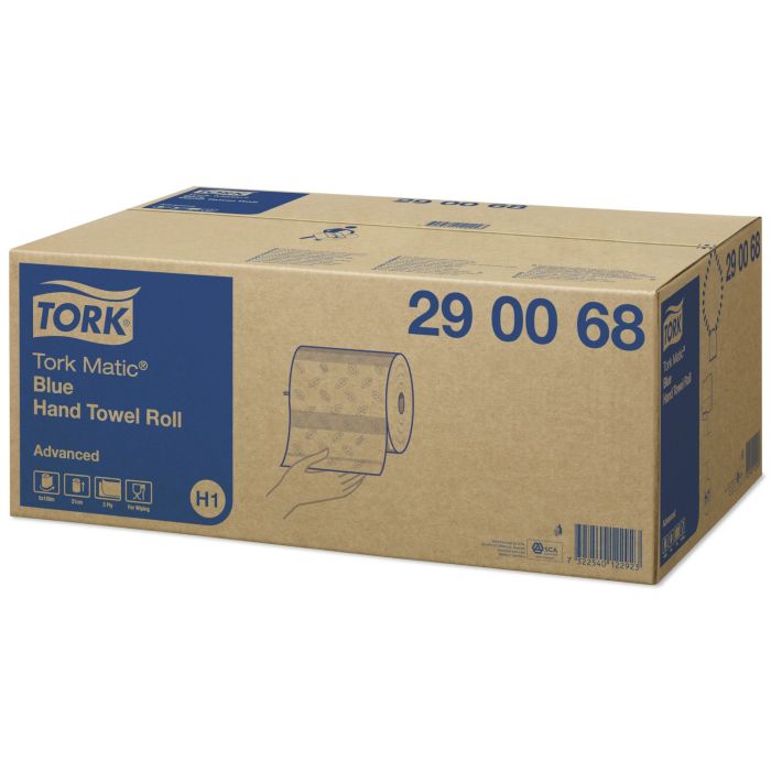 Towel roll Tork Advanced blue soft H1 - 21x25cm - 6x600 sheets-Cellulose/Macellulose