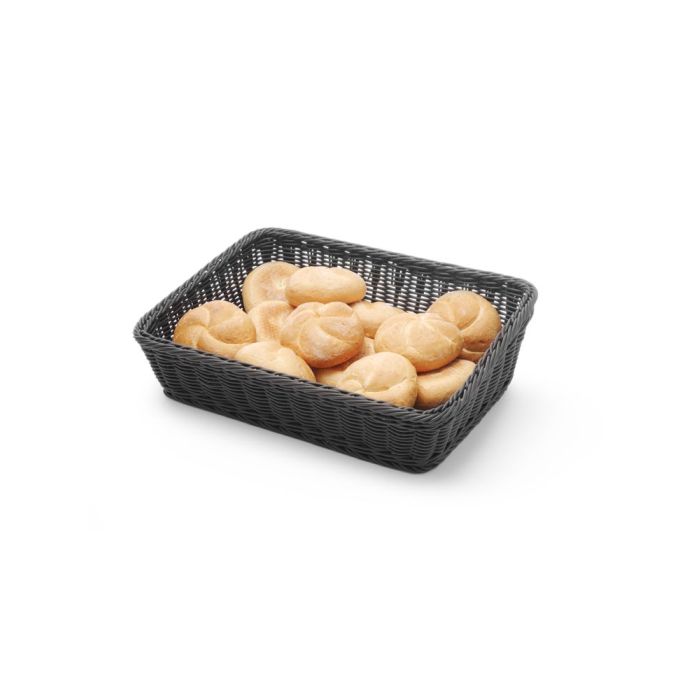 Slanting basket rectangular black 400x300x( H)120mm