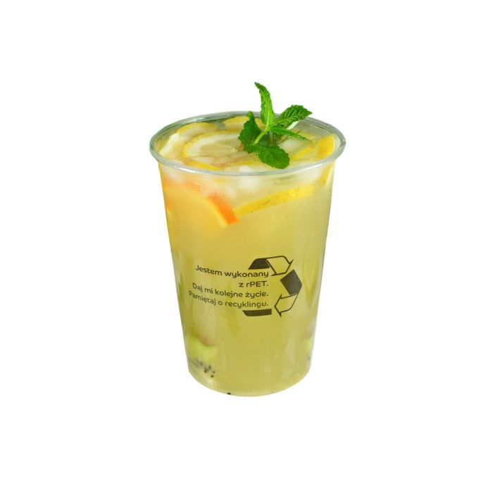 RPET cup 0.4l fi. 95mm op.50pcs. SUP (k/16) 400/540ml, smooth, TnP
