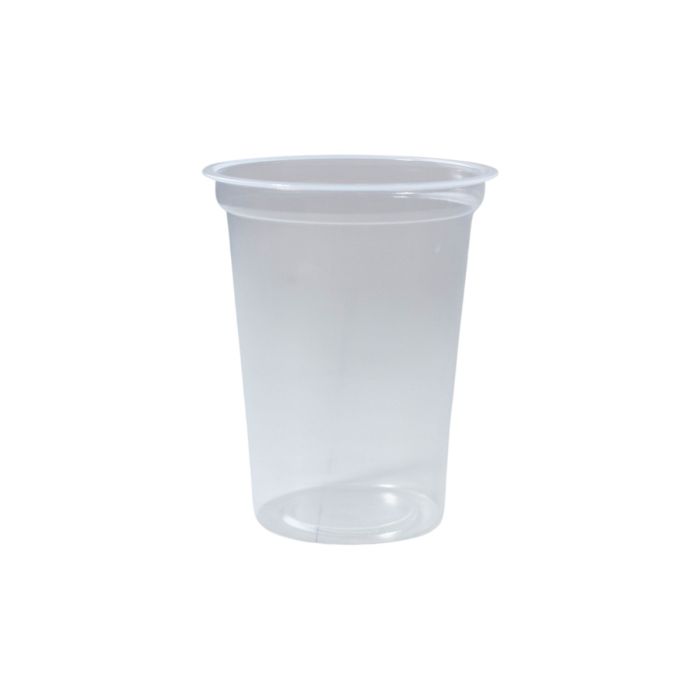 Cup PP for welding yoghurts with muesli, desserts, juices 0,42l fi 95mm transparent, 800 pieces