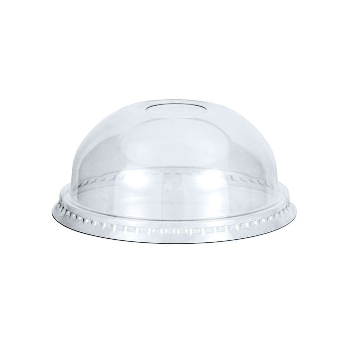Dekiel do kubka PET 0,3, 0,4 i 0,5l śr. 95mm, wypukły z dziurą, op. 50 sztuk
