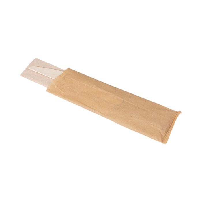 Wooden Gift Box, 4 wrappers, pack of 350, knife + napkin