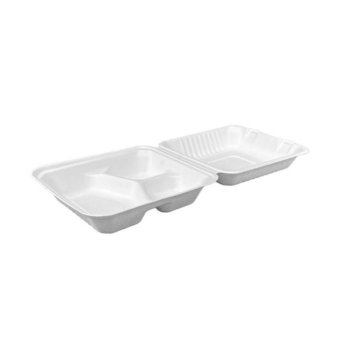 MENUBOX trzcina średni trójdzielny op.50 szt 220x200x80mm (k/4)