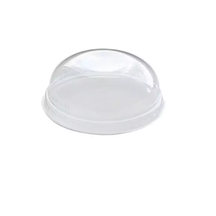 PAP/PE bowl for ice cream 130ml white convex PET COVER without opening op.20 pcs. dia. 75mm (k/50)