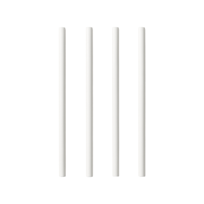 BIO paper straws, diameter 6 mm, length 21 cm, white, pack of 300 (k/32)
