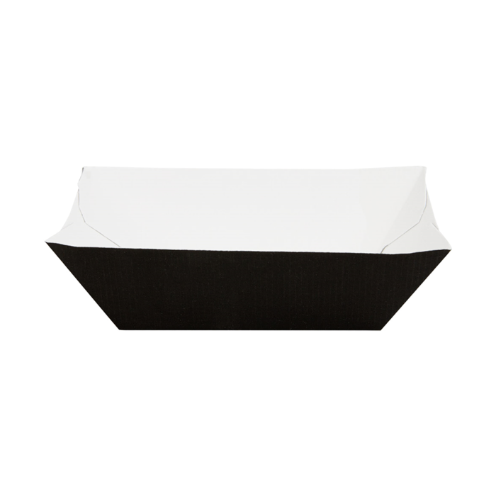 Black tray 240ml 8,5x5x4cm pack of 200 (box/9) THEPACK®