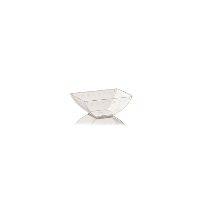 FINGERFOOD - bowl 60 ml DOMINO SCIVOLO transparent PS 7.5cm x 5cm x h.3cm, 50 pieces