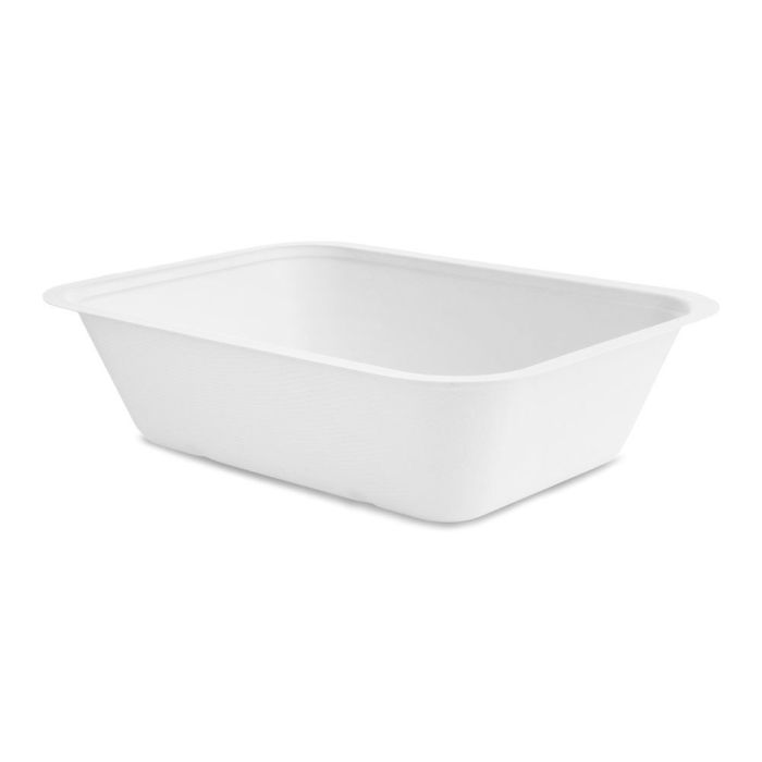 Seria 5" pojemnik z trzciny cukrowej 1800ml VEGWARE 250x180x65mm, biodegradowalny op. 50 sztuk"