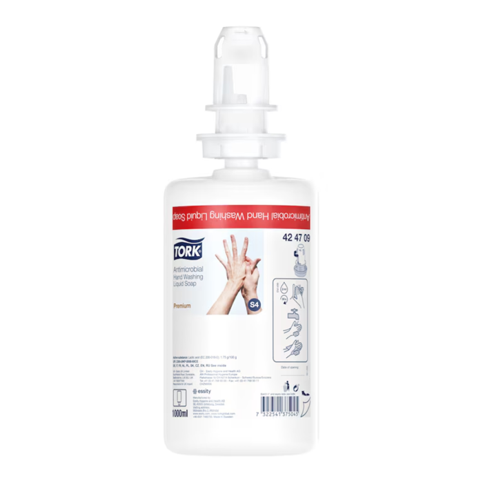TORK Hand Sanitizing Alcohol Liquid S4 1L - preparat do chirurgicznej dezynfekcji rąk