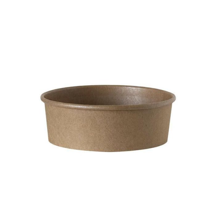 Bowl diameter 150mm KRAFT 400/500ml h.50mm op.50pcs PE-coated (k/6)