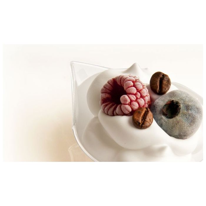 FINGERFOOD - PERLA plate 7x6xh.2,5cm transparent, 50 pieces