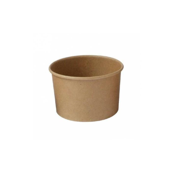 Miseczka PAP/PE do lodów 245ml kraft op.25szt. śr. 93mm (k/24)