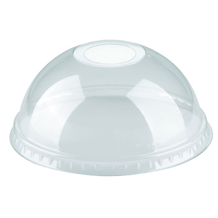 Lid for PET cup 0,2-0,3l dia 78mm, convex with hole, 50 pieces