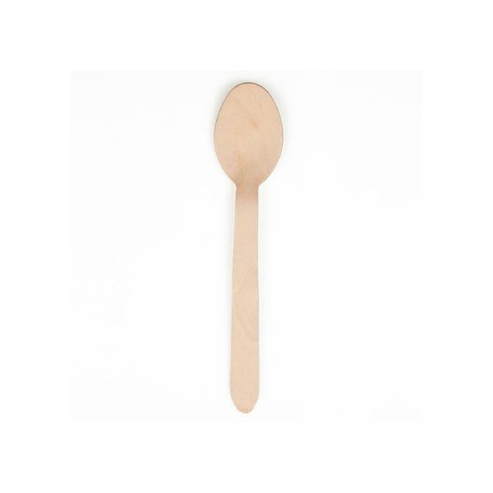 Large brown spoon, 100 pcs. WOOD (k/20)