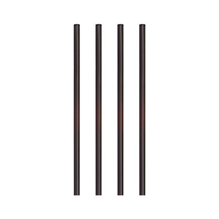 PP straws 7mm dia 15cm long black op.500pcs. (k/14) Reusable