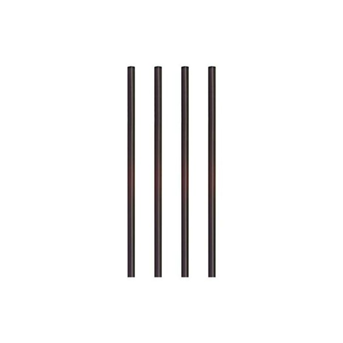 Resuable black PP straws fi.7mm, h.22cm, a.500pcs