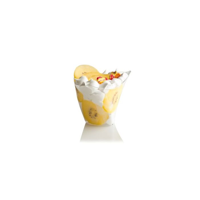 FINGERFOOD - DORICO cup 120 ml 8cm x h.6,6cm x w 7,5 cm transparent PS, 50 pieces